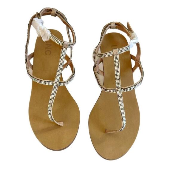 INC gold color sandals  Size 5.5 New, no box - Picture 1 of 6